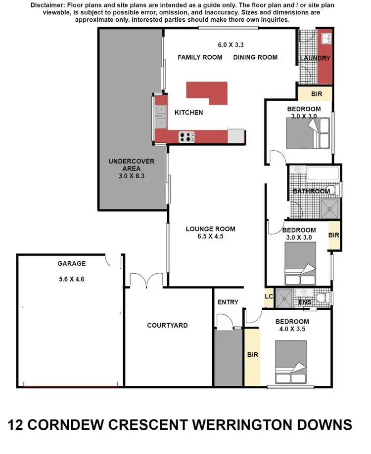 Floorplan of Homely house listing, 12 Corndew Crescent, Werrington Downs NSW 2747