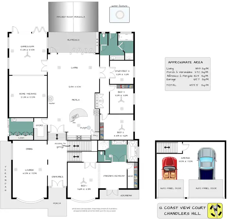 Floorplan of Homely house listing, 12 Coast View Court, Chandlers Hill SA 5159