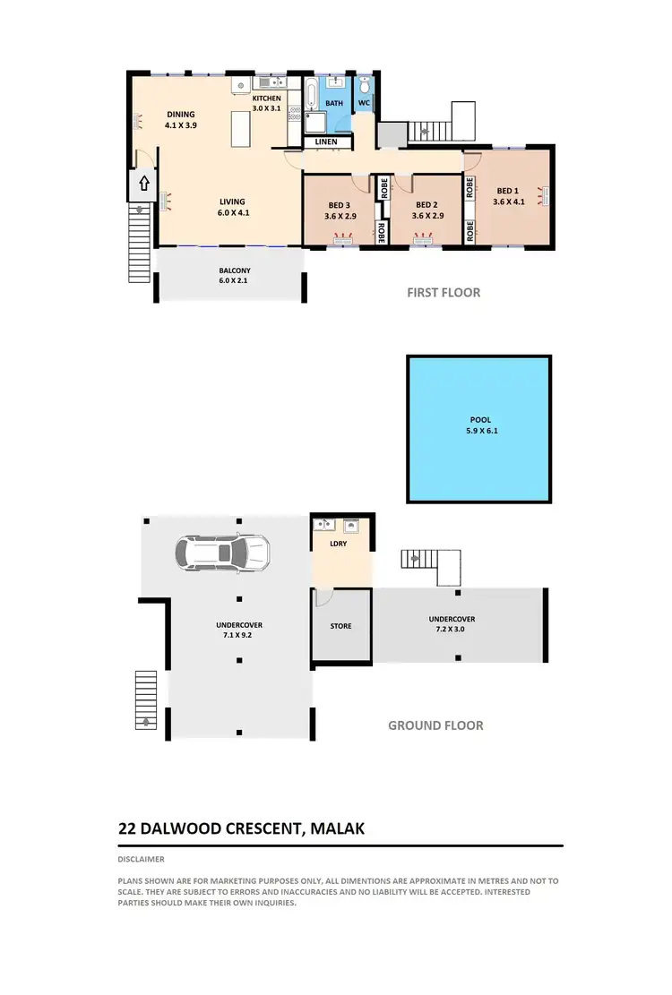 Floorplan of Homely house listing, 22 Dalwood Crescent, Malak NT 812