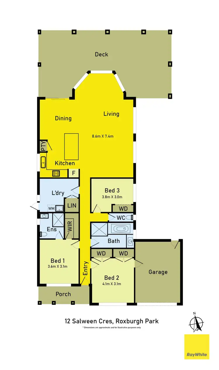 Floorplan of Homely house listing, 12 Salween Crescent, Roxburgh Park VIC 3064