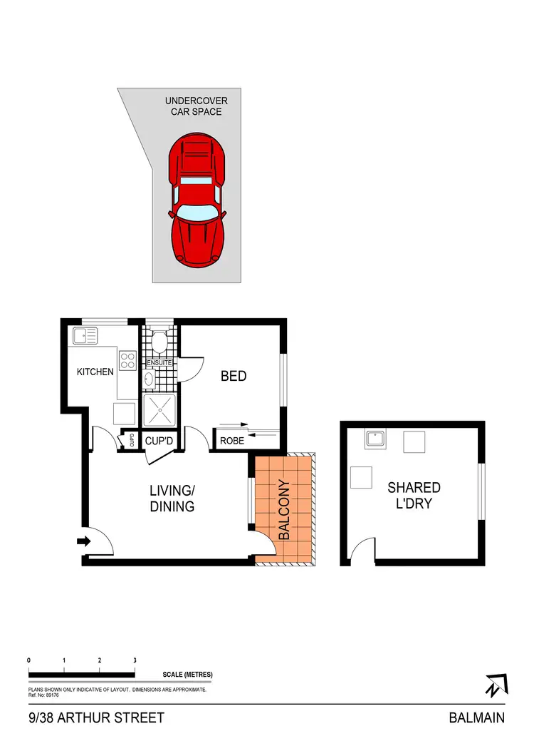 Floorplan of Homely apartment listing, 9/38 Arthur Street, Balmain NSW 2041