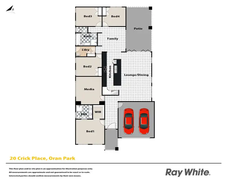 Floorplan of Homely house listing, 20 Crick Place, Oran Park NSW 2570
