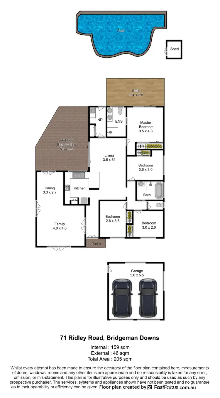 Floorplan of Homely house listing, 71 Ridley Road, Bridgeman Downs QLD 4035