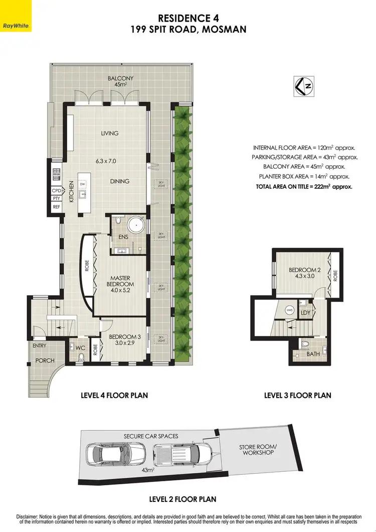 Floorplan of Homely apartment listing, 4/199 Spit Road, Mosman NSW 2088