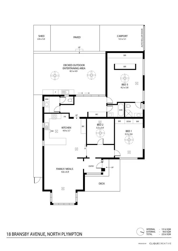 Floorplan of Homely house listing, 18 Bransby Avenue, North Plympton SA 5037