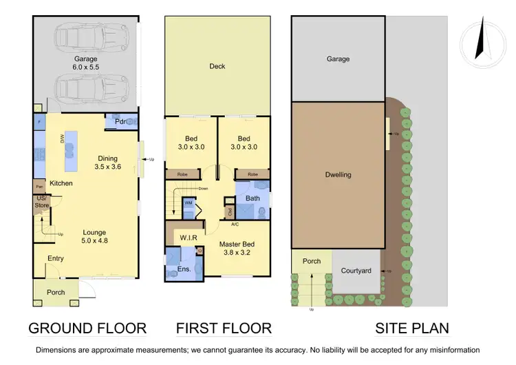 Floorplan of Homely townhouse listing, 1 Emica Parade, Knoxfield VIC 3180