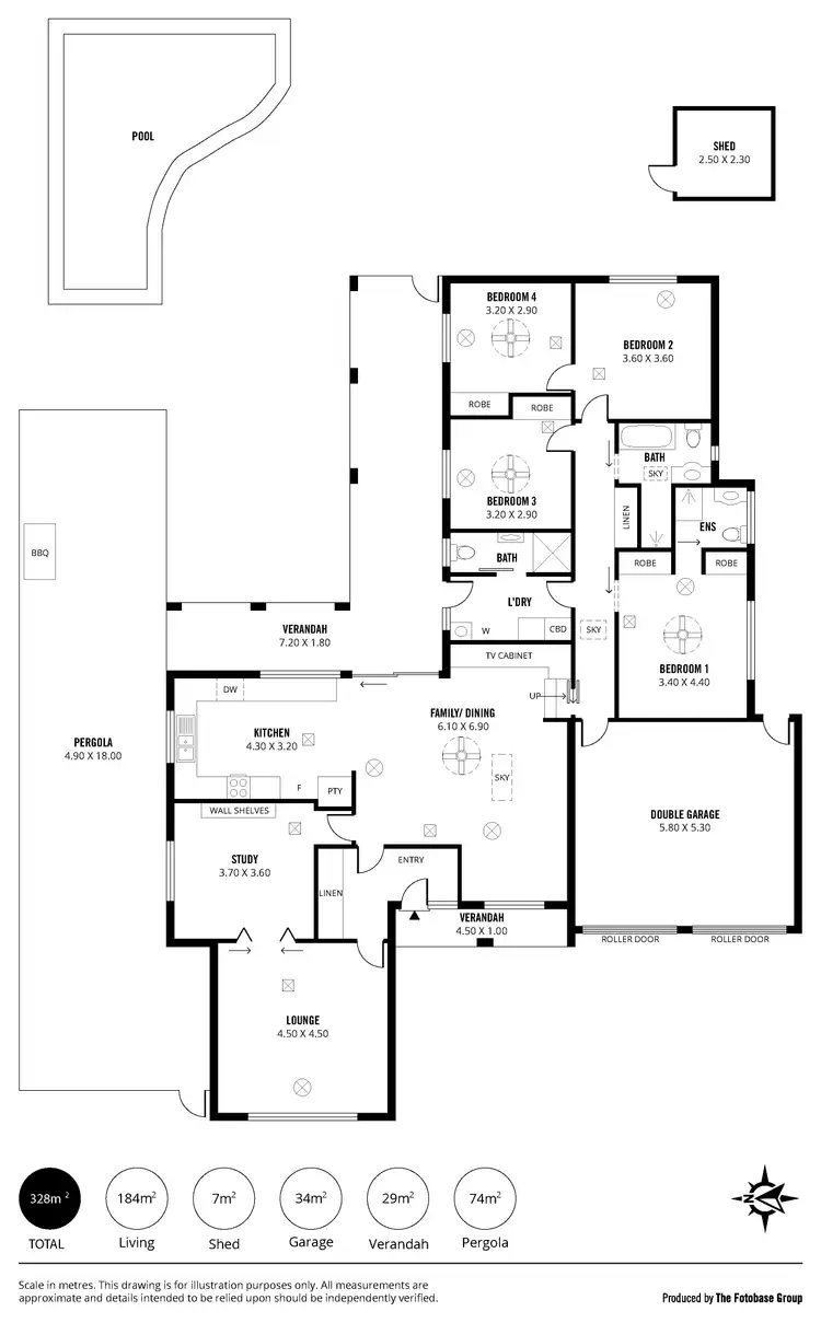 Floorplan of Homely house listing, 12 Calomba Crescent, Happy Valley SA 5159
