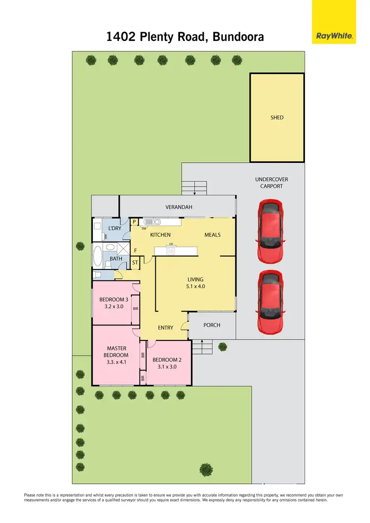 Floorplan of Homely house listing, 1402 Plenty Road, Bundoora VIC 3083
