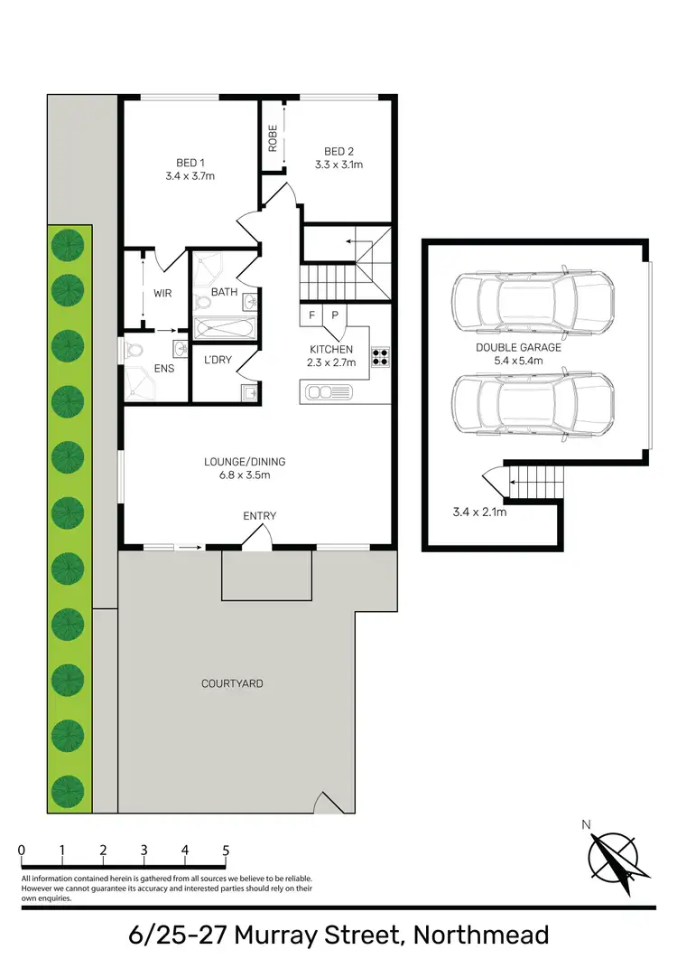 Floorplan of Homely townhouse listing, 6/25-27 Murray Street, Northmead NSW 2152