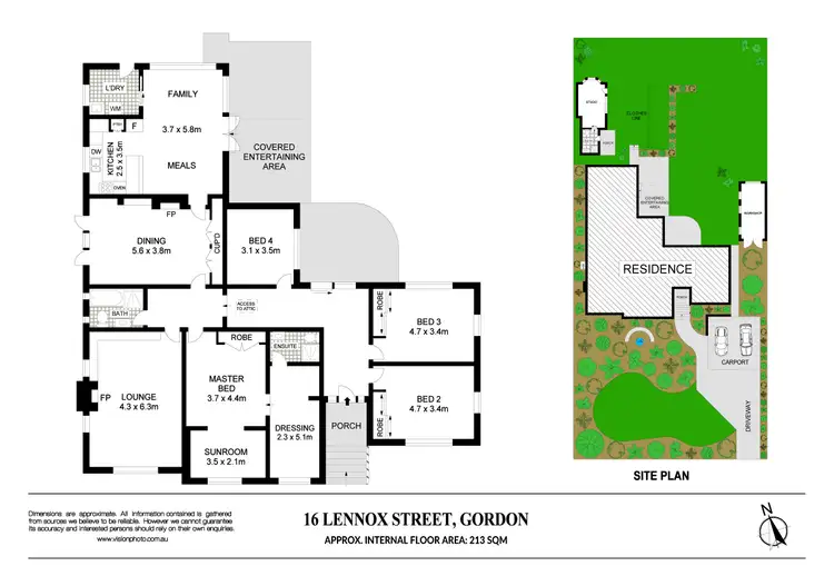 Floorplan of Homely house listing, 16 Lennox Street, Gordon NSW 2072