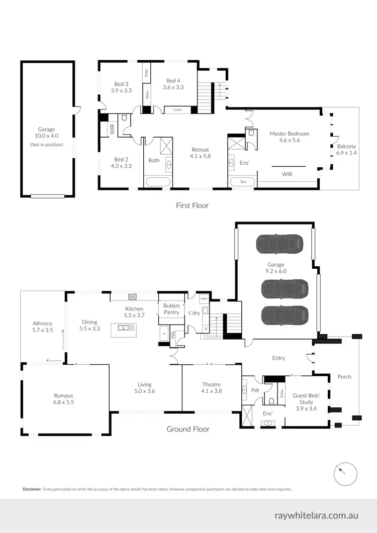 Floorplan of Homely house listing, 2-4 Moorhen Drive, Lara VIC 3212