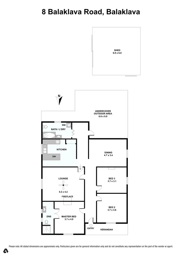 Floorplan of Homely house listing, 8 Balaklava Road, Balaklava SA 5461