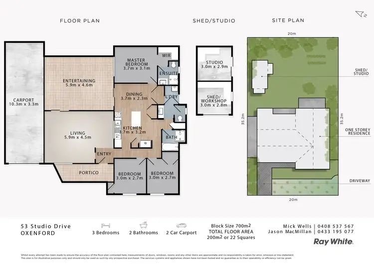 Floorplan of Homely house listing, 53 Studio Drive, Oxenford QLD 4210
