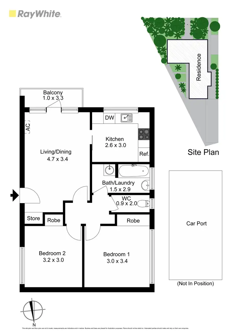Floorplan of Homely apartment listing, 6/15 Rosedale Avenue, Glen Huntly VIC 3163