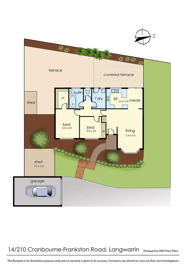 Floorplan of Homely unit listing, 14/210 Cranbourne-Frankston Road, Langwarrin VIC 3910