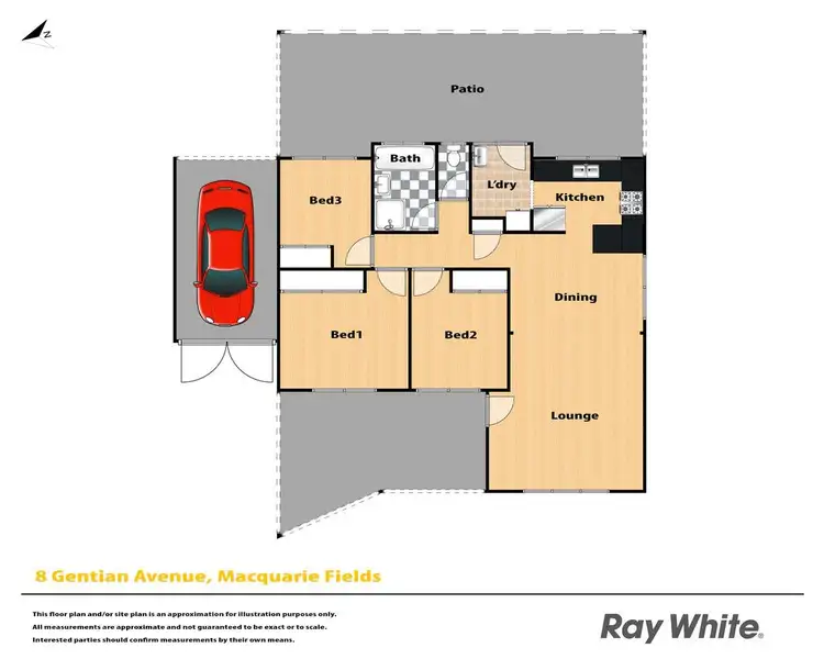 Floorplan of Homely house listing, 8 Gentian Avenue, Macquarie Fields NSW 2564