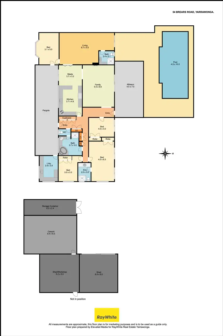 Floorplan of Homely house listing, 54 Brears Road, Yarrawonga VIC 3730