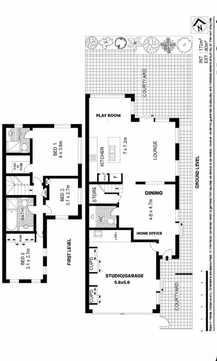 Floorplan of Homely house listing, 124/136 Palm Meadows Drive, Carrara QLD 4211