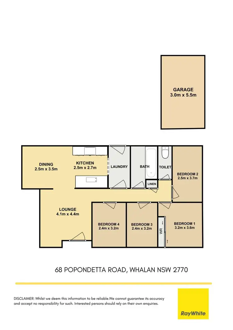 Floorplan of Homely house listing, 68 Popondetta Road, Whalan NSW 2770