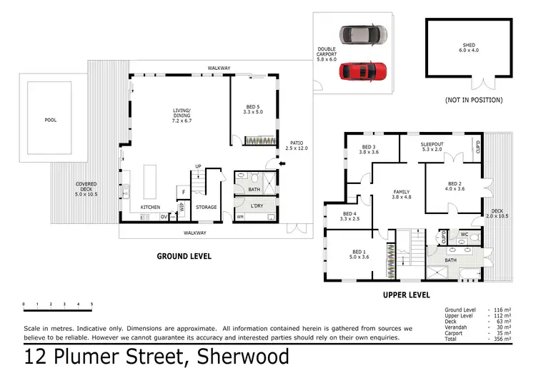 Floorplan of Homely house listing, 12 Plumer Street, Sherwood QLD 4075