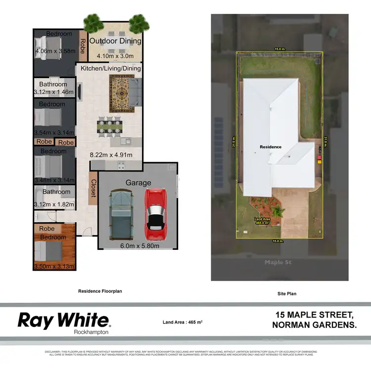 Floorplan of Homely house listing, 15 Maple Street, Norman Gardens QLD 4701