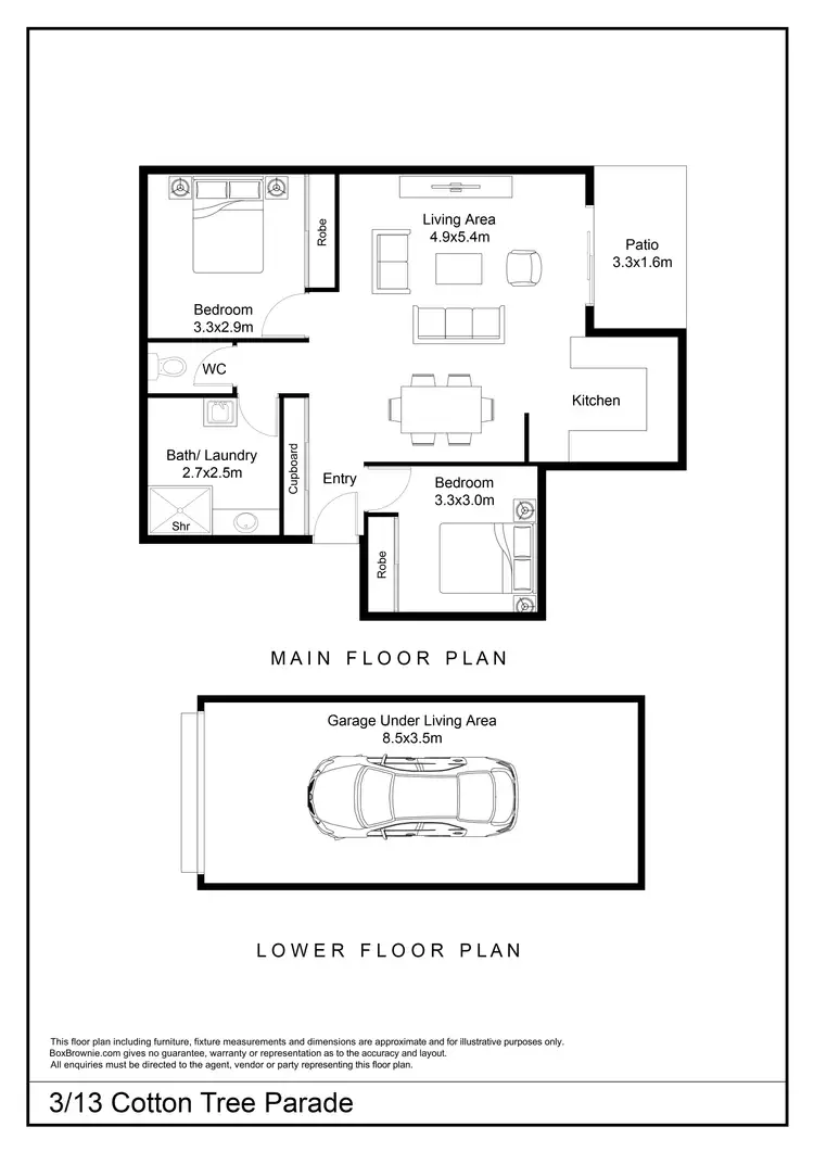 Floorplan of Homely unit listing, 3/13 Cotton Tree Parade, Maroochydore QLD 4558