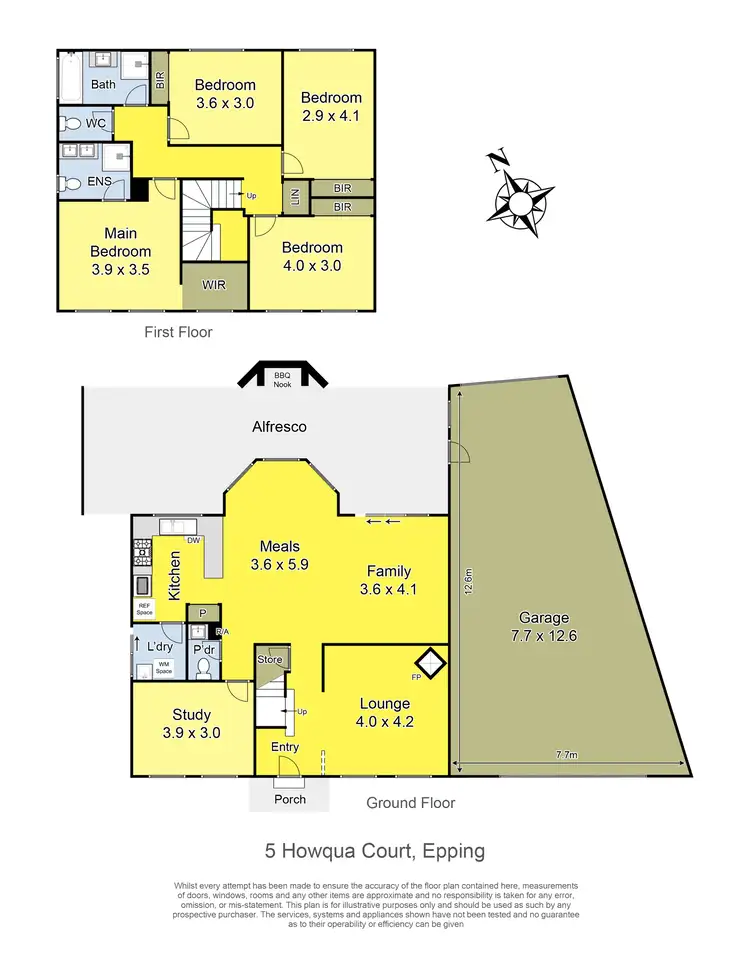 Floorplan of Homely house listing, 5 Howqua Court, Epping VIC 3076