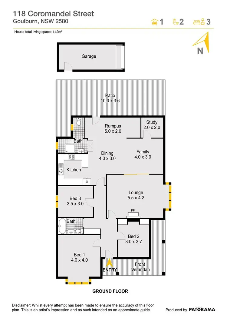 Floorplan of Homely house listing, 118 Coromandel Street, Goulburn NSW 2580