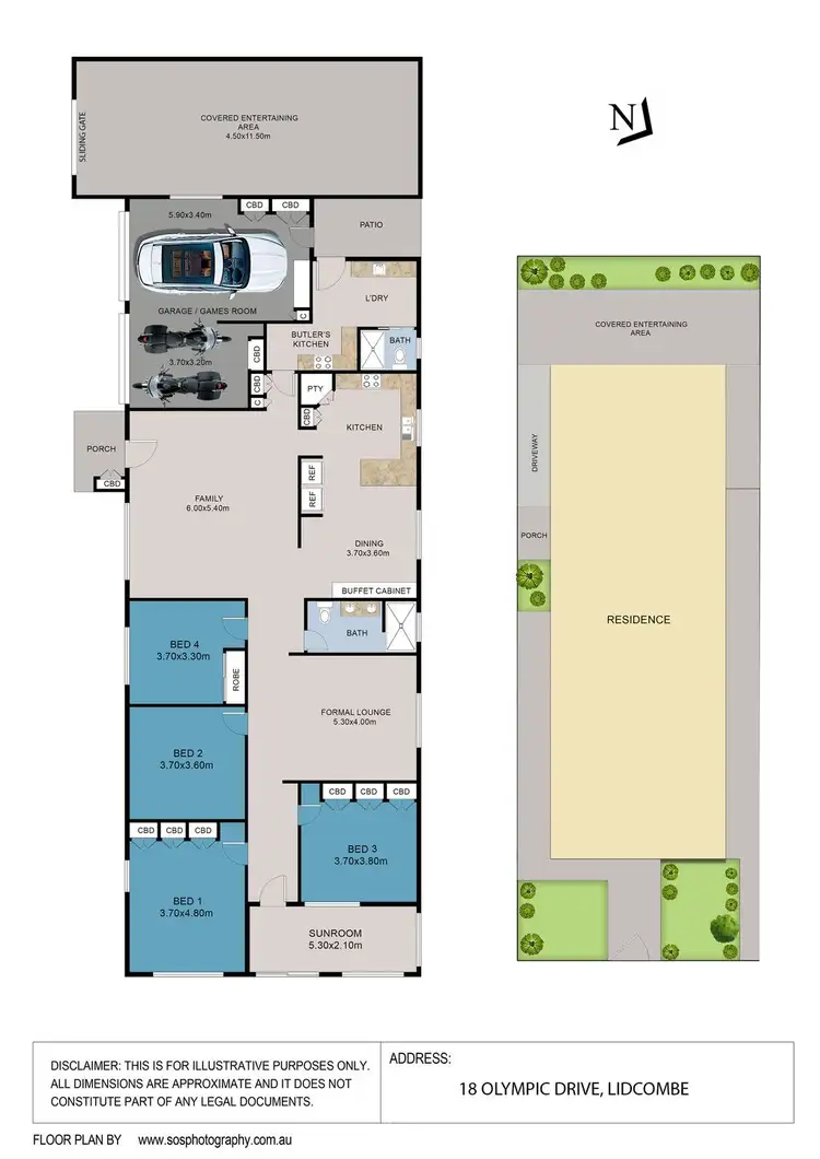 Floorplan of Homely house listing, 18 Olympic Drive, Lidcombe NSW 2141