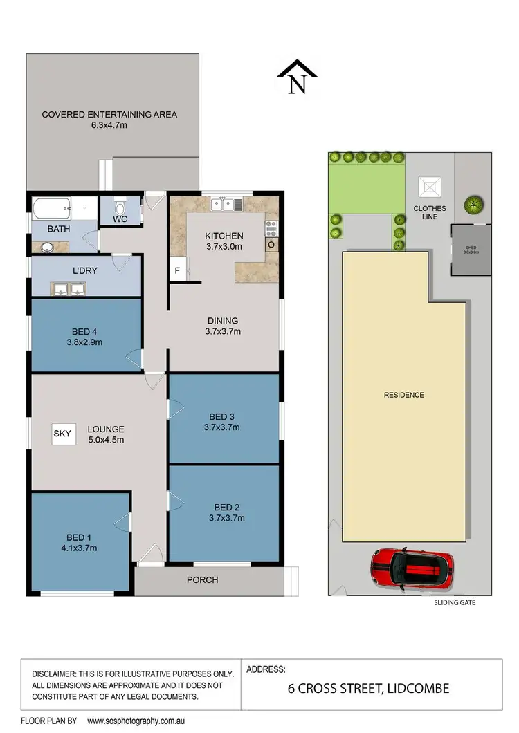 Floorplan of Homely house listing, 6 Cross Street, Lidcombe NSW 2141