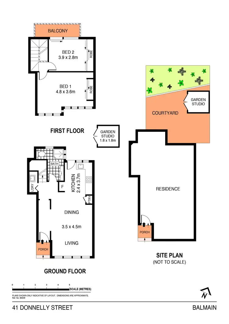 Floorplan of Homely house listing, 41 Donnelly Street, Balmain NSW 2041