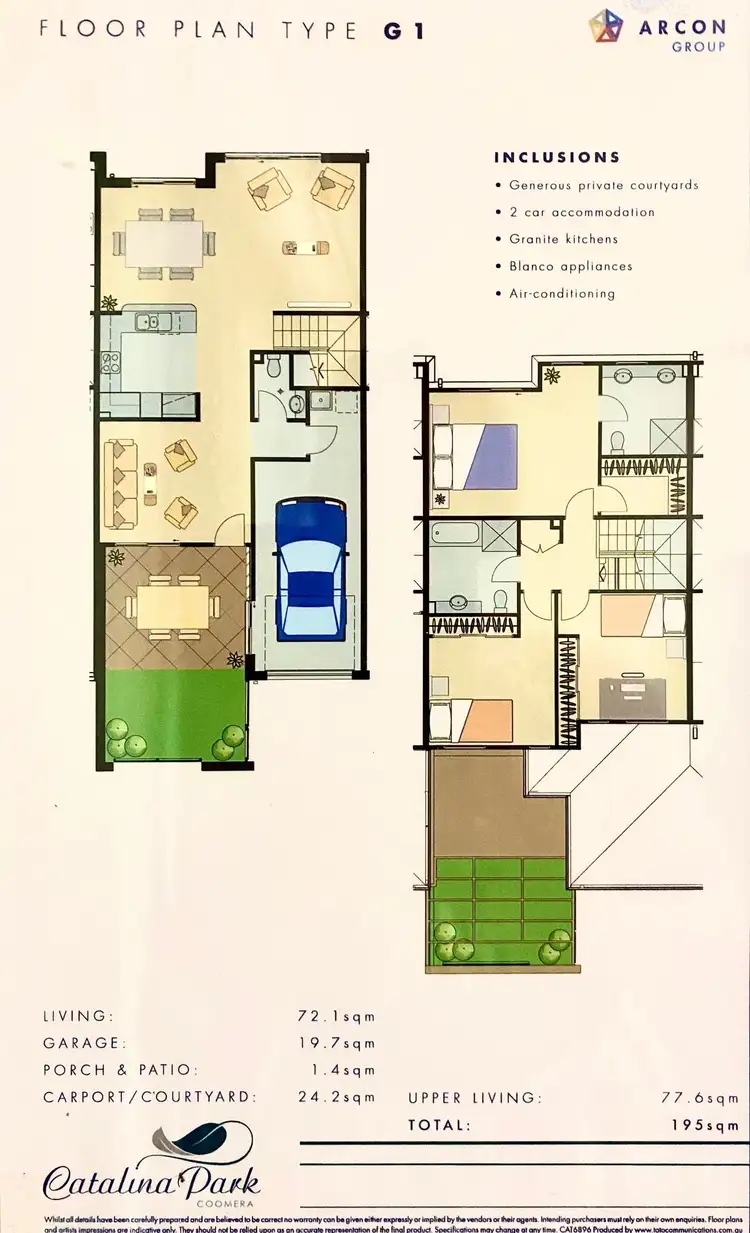 Floorplan of Homely townhouse listing, 112/2 Catalina Way, Upper Coomera QLD 4209