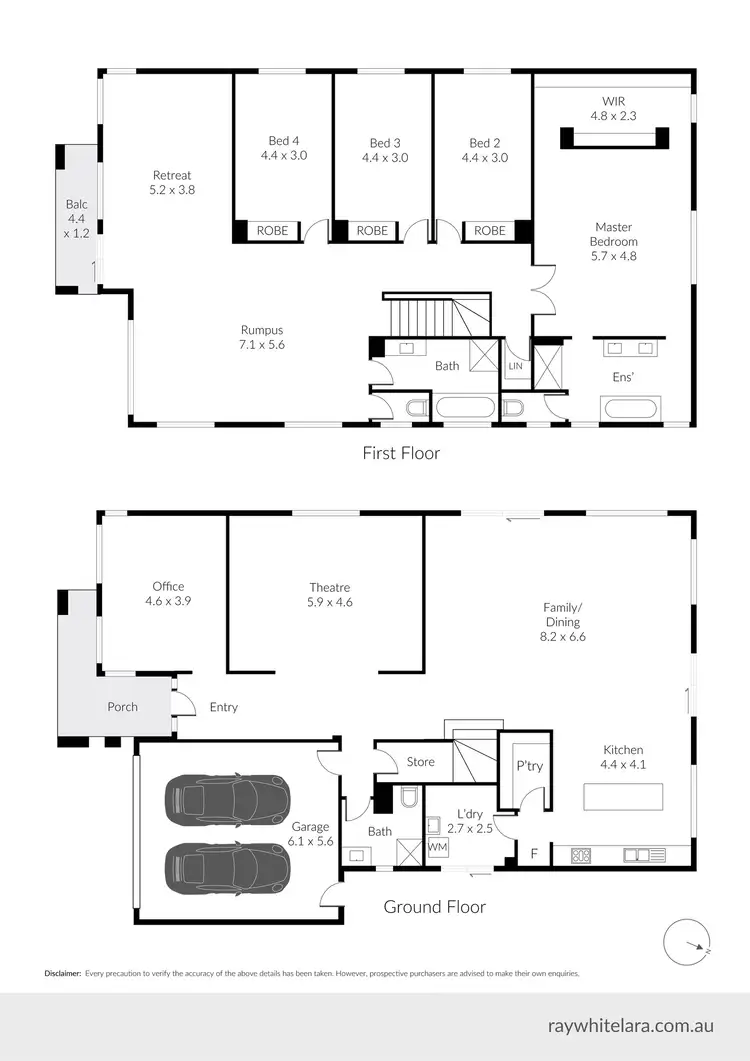 Floorplan of Homely house listing, 59 Westlakes Boulevard, Lara VIC 3212