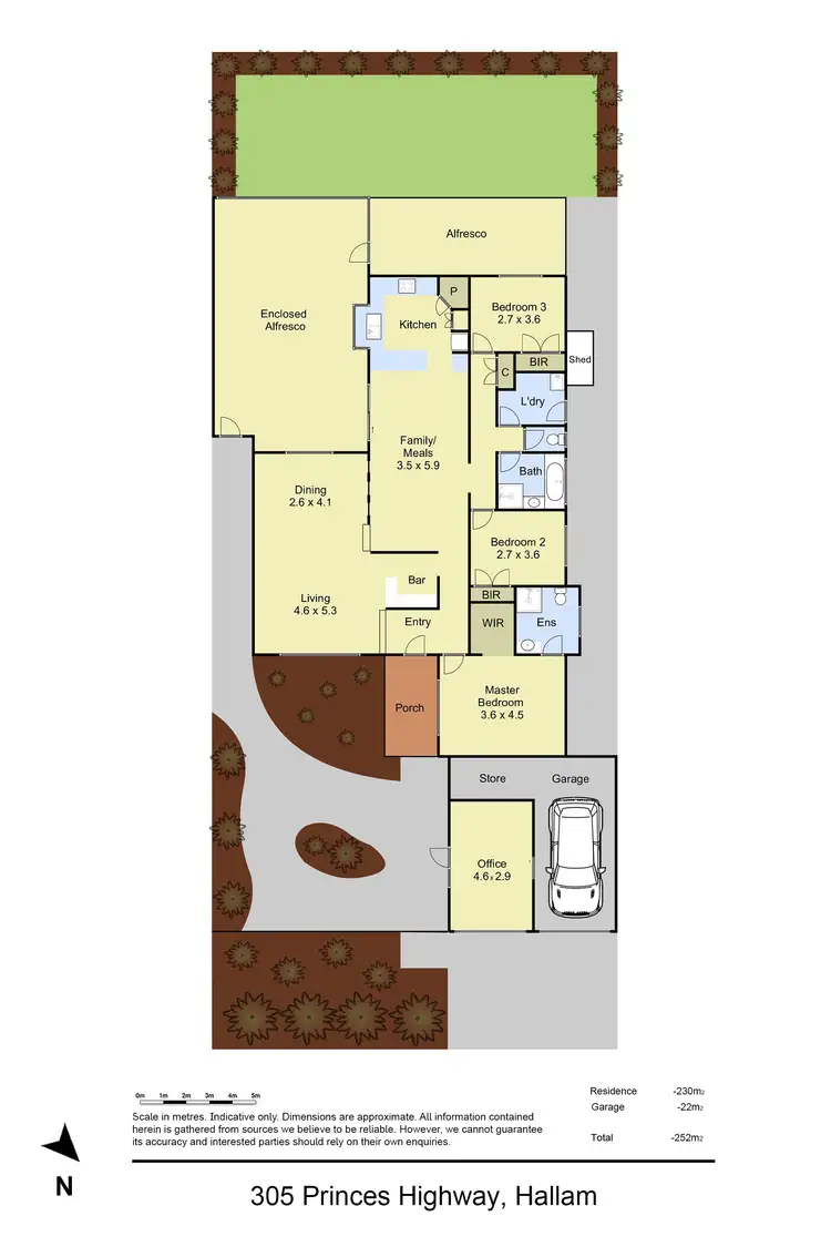 Floorplan of Homely house listing, 305 Princes Highway, Hallam VIC 3803