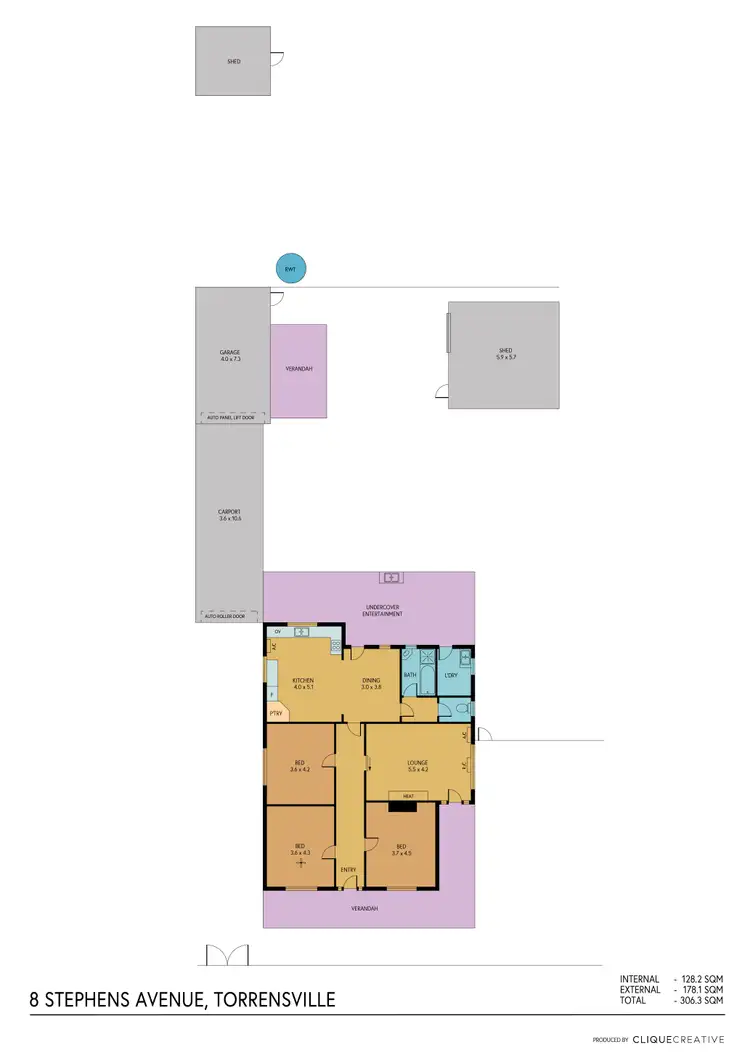 Floorplan of Homely house listing, 8 Stephens Avenue, Torrensville SA 5031