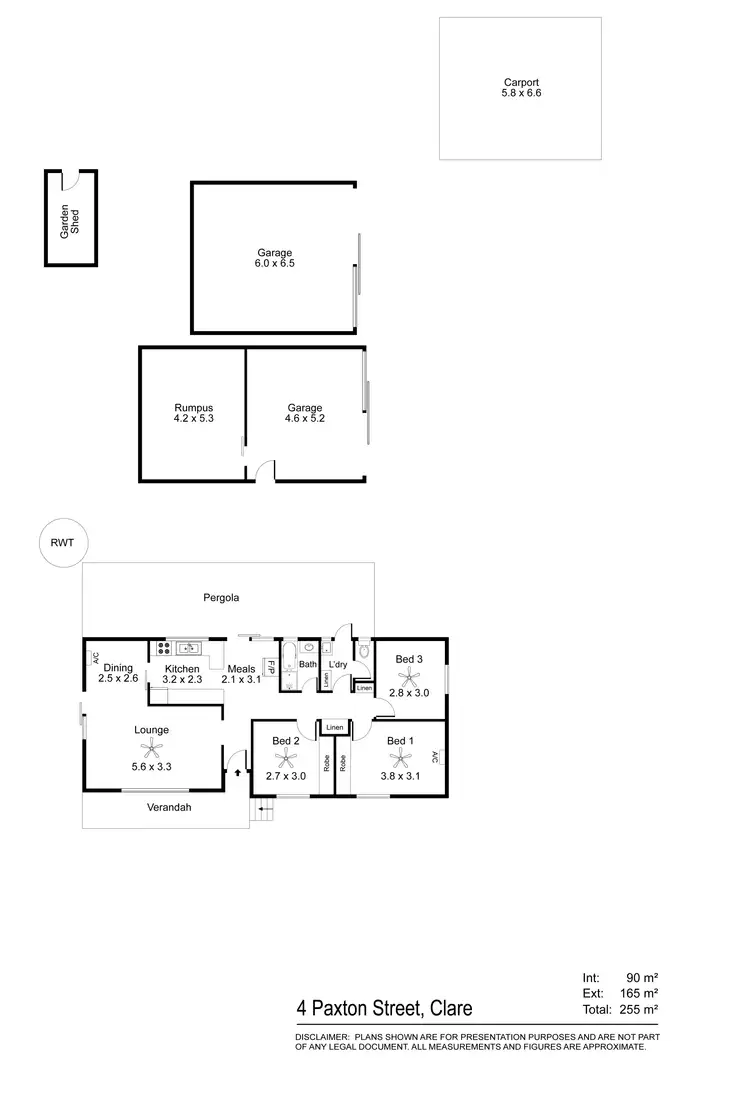 Floorplan of Homely house listing, 4 Paxton Street, Clare SA 5453