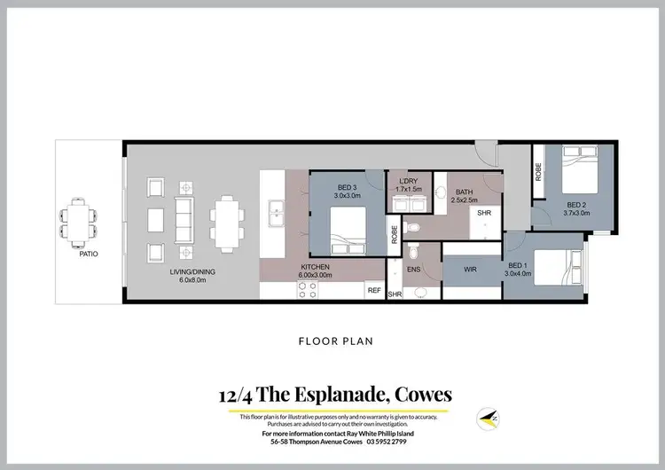 Floorplan of Homely apartment listing, 12/4 The Esplanade, Cowes VIC 3922