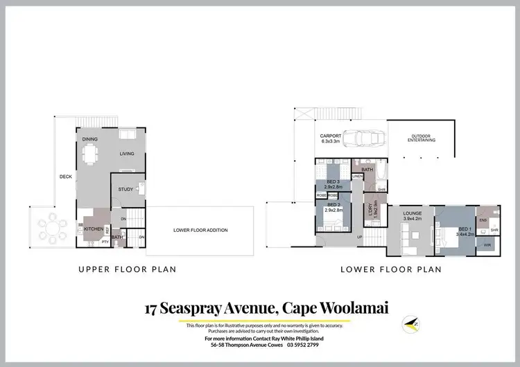 Floorplan of Homely house listing, 17 Seaspray Avenue, Cape Woolamai VIC 3925