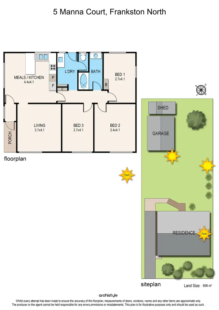 Floorplan of Homely house listing, 5 Manna Court, Frankston North VIC 3200