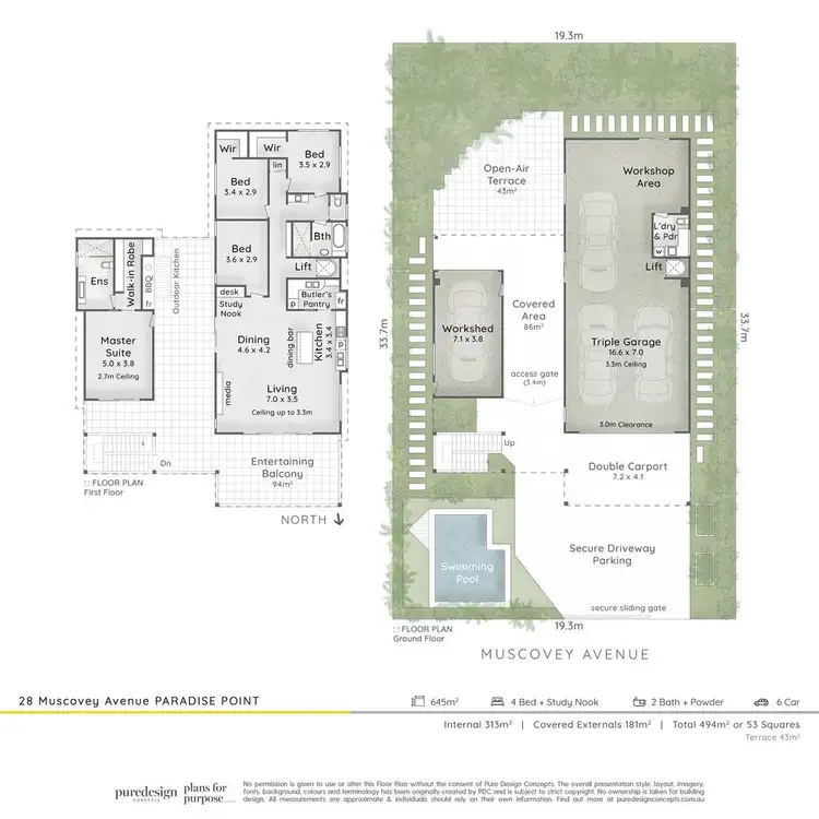 Floorplan of Homely house listing, 28 Muscovey Avenue, Paradise Point QLD 4216