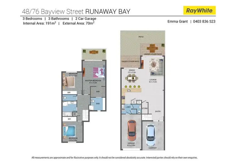 Floorplan of Homely unit listing, 48/76 Bayview Street, Runaway Bay QLD 4216