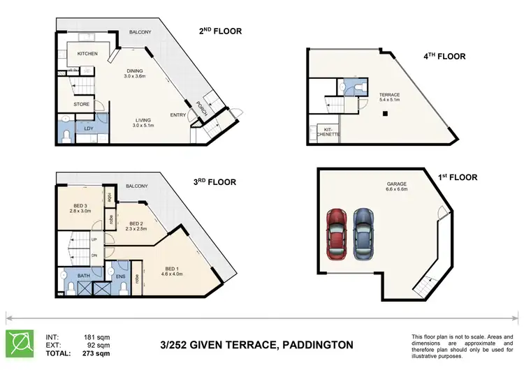 Floorplan of Homely townhouse listing, 3/252 Given Terrace, Paddington QLD 4064