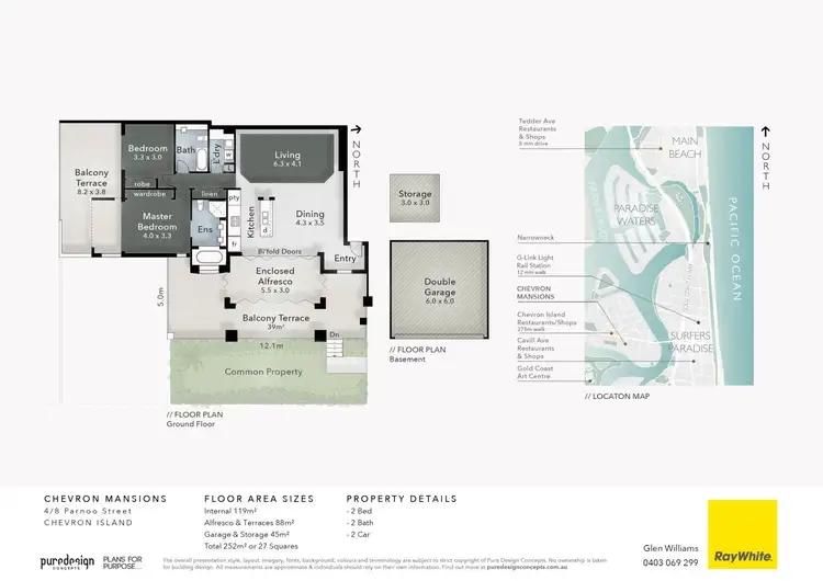 Floorplan of Homely unit listing, 4/8 Parnoo Street, Chevron Island QLD 4217