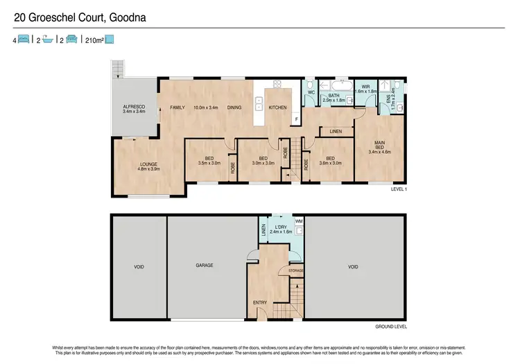 Floorplan of Homely house listing, 21 Groeschel Court, Goodna QLD 4300