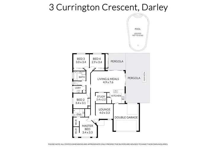 Floorplan of Homely house listing, 3 Currington Crescent, Darley VIC 3340