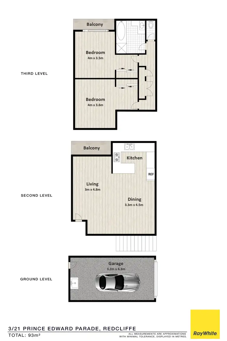 Floorplan of Homely unit listing, 3/21 Prince Edward Parade, Redcliffe QLD 4020