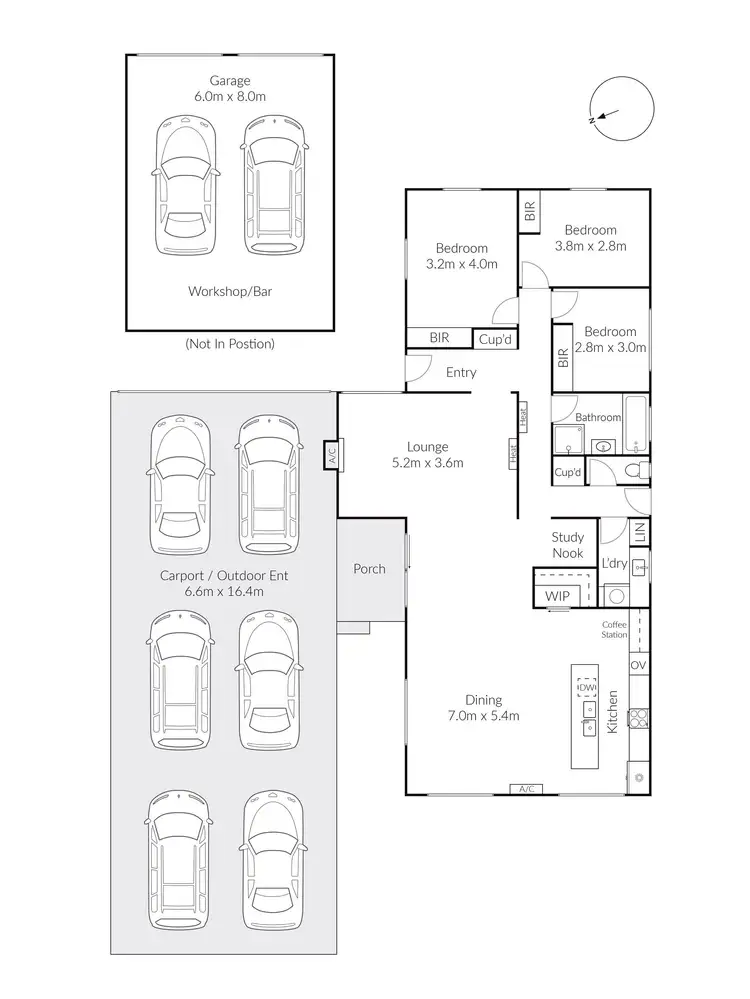Floorplan of Homely house listing, 19 Washington Street, Corio VIC 3214