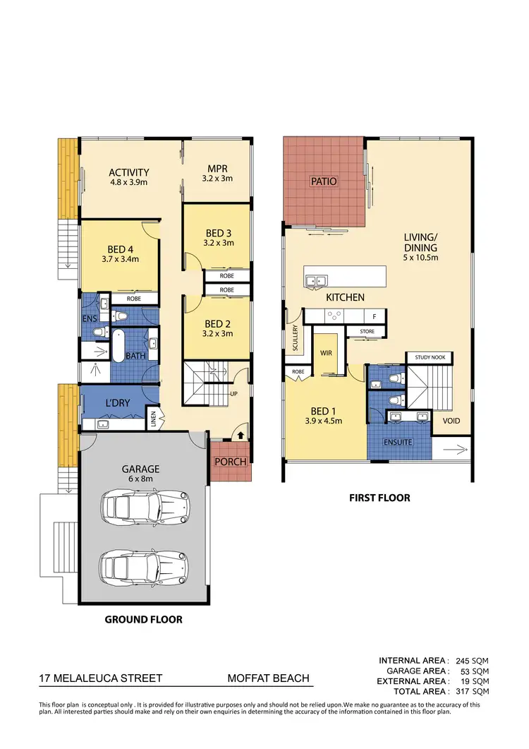 Floorplan of Homely house listing, 17 Melaleuca Street, Moffat Beach QLD 4551