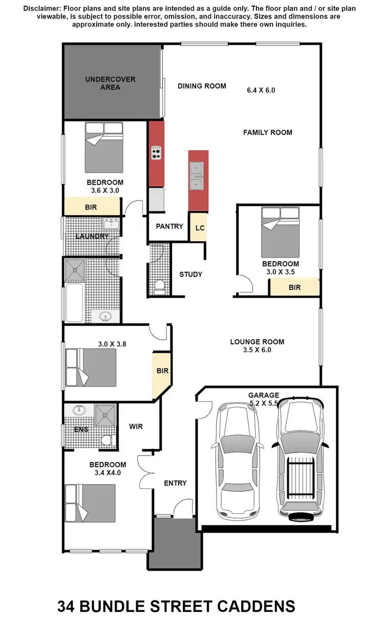 Floorplan of Homely house listing, 34 Bundle Street, Caddens NSW 2747