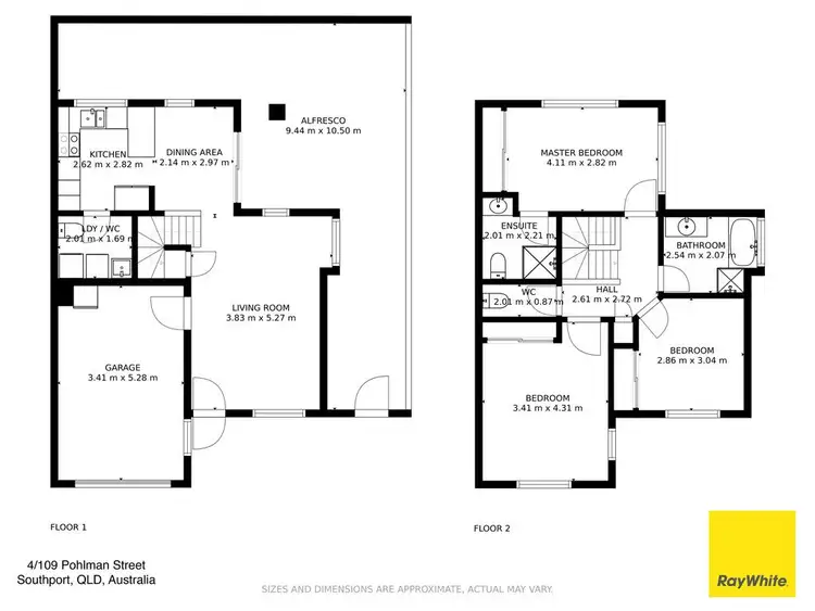 Floorplan of Homely townhouse listing, 4/109 Pohlman Street, Southport QLD 4215